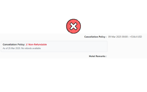 Cancellation Policy Helper :: Shows clear cancellation status