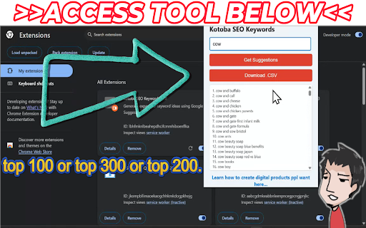 Kotoba SEO Keywords :: Uncover real keyword demand with fast autocomplete expansion.