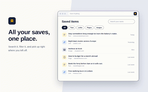 Save Anything :: save anything from the web.