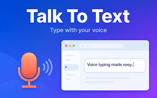 Talk to Text :: Use Talk To Text for easy voice dictation. Convert voice to text smoothly, just talk and dictation software will do the rest. Enjoy.