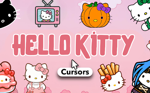 Hello Kitty Cursor ♥ Custom Cursor for Chrome™ :: Enjoy 60 adorable Hello Kitty cursors! Cute faces, outfits & more for a kawaii browser look.