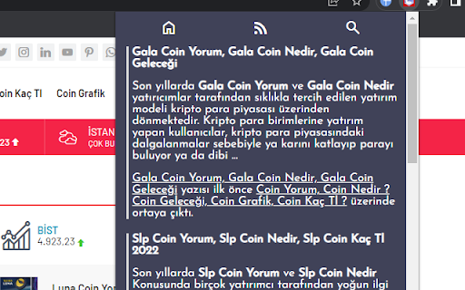 COIN YORUM :: Bu Chrome eklentisi 1 tıklama ile https://coinyorum-tr.com/ web adresine hızlı erişimi sağlar. Sadece 1 tık ile…