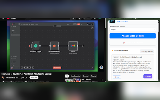VidArchitect - AI Video Strategist :: Transform YouTube videos into architect-ready projects using AI.
