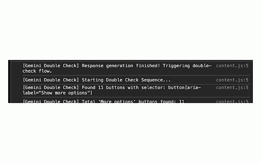 Gemini Fact Check :: Automatically triggers the 'Double check response' feature on Google Gemini.