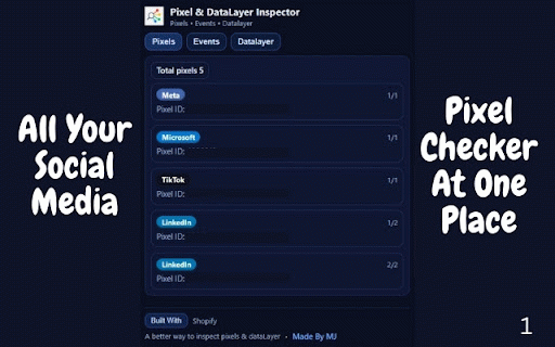 Social Pixel & Data Layer Checker :: Detects Pixels & full dataLayer inspector. Includes full-tab dashboard.