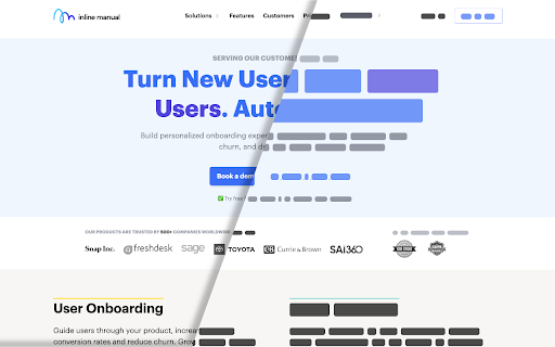 BlurScreen :: Obfuscate text on any webpage with blurred-style rectangles to simulate wireframes or protect content.