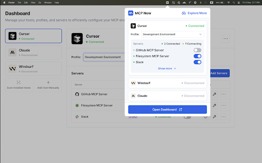 MCP Now Assistant :: Connect AI chatbots to thousands of powerful MCP tools and servers through MCP Now intelligent assistant