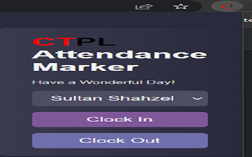 CTPL Attendance :: This extension is for marking attendace of CTPL Employees.