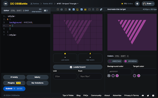Css Battle Toolbox :: A set of tools for Css Battle, directly in the battle interface.