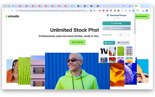 Download Images :: Free extension to download all images from a webpage