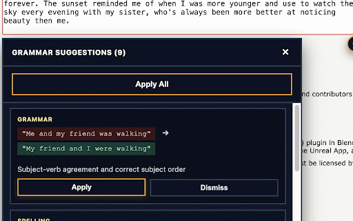 Grmmr :: AI-powered grammar and writing assistant
