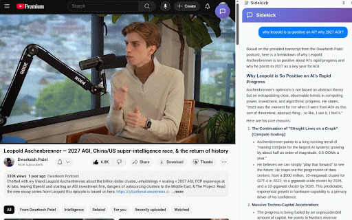 Sidekick :: AI-powered webpage assistant for content understanding and interaction
