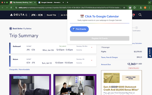 Web2Calendar :: Find events on the current page and add them to Google Calendar.