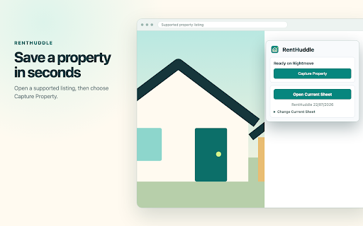RentHuddle – Shared Rental Shortlist :: Save, compare and share rental listings from Rightmove, Zoopla and Zillow in one Google Sheet.