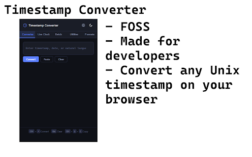 Timestamp Converter :: A fast, modern timestamp conversion utility for developers