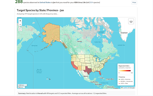 eBird Sightings Mapper :: Interactive maps for eBird sightings using your data. Visualize alerts, targets, checklists, life lists, and media locations.