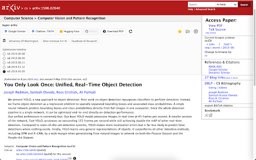 Super arXiv :: Adds helpful context to arXiv abstract pages and download easily.