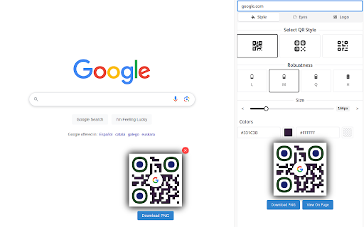 Qr Code Generator :: Easily create and customize QR codes directly from your browser! Fits seamlessly on any page.
