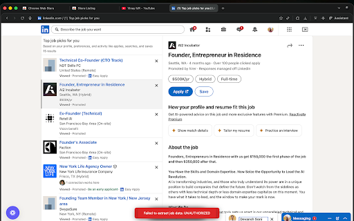 HappyResumes - AI Resume Builder :: AI resume builder that scrapes job postings to generate tailored, ATS-optimized PDF resumes. Requires HappyResumes account.