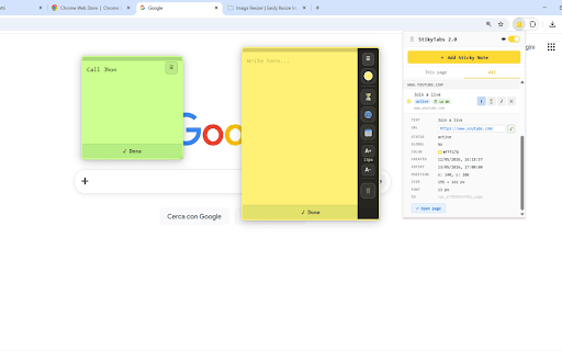 StikyTabs :: Colorful sticky notes on every page. States: active, in progress, done. Expiry countdown.
