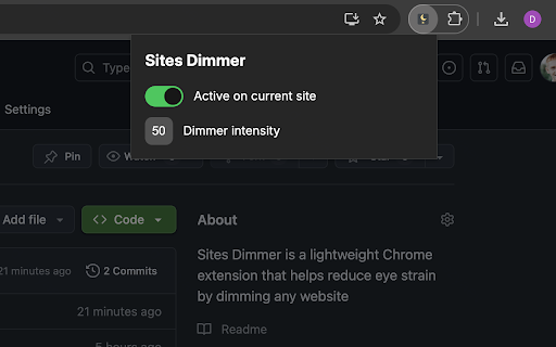 Sites Dimmer :: Base Level Extension