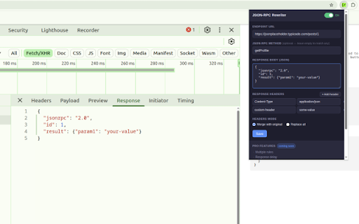 JSON-RPC Rewriter :: Intercept and mock JSON-RPC responses for frontend development and QA testing.