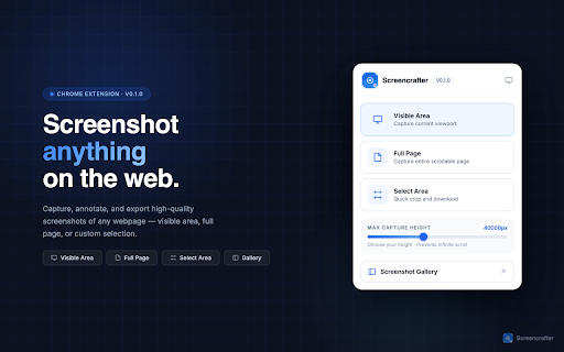 Screencrafter - Full Page Screenshot Tool :: Capture, annotate, and save full page screenshots with ease.