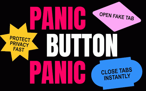 Panic Button - Privacy Protector :: Instantly close all tabs and switch to a safe page. Perfect for privacy protection.