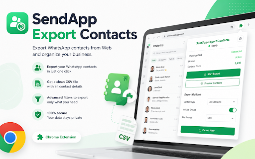 SendApp Export Contacts :: Esporta e sincronizza contatti WhatsApp per SendApp Official e SendApp Agent