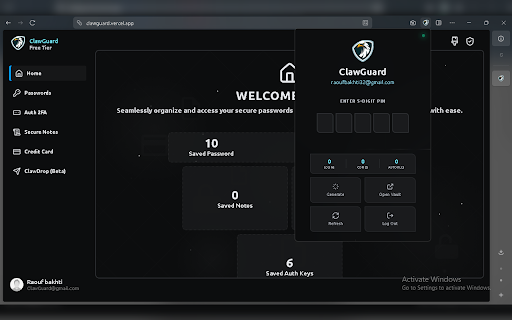 ClawGuard Password Manager :: Secure password manager - save and autofill passwords seamlessly
