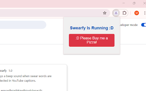 Swearfy :: Swearfy helps Censor swear words on Youtube by playing a beep sound when it detects it in the Closed Captions.