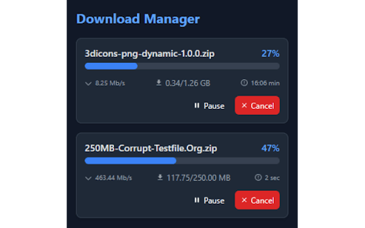 Download Manager :: A cross-browser download manager extension
