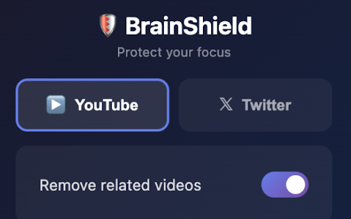 BrainShield :: The shield for your brain against distractions.