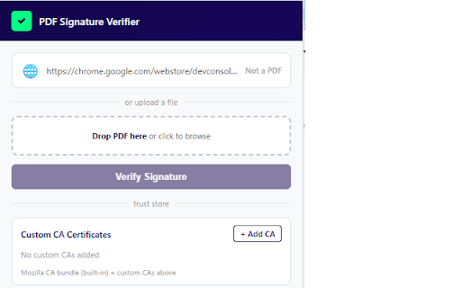 PDF Digital Signature Verifier :: Validate digital signatures on PDF documents.