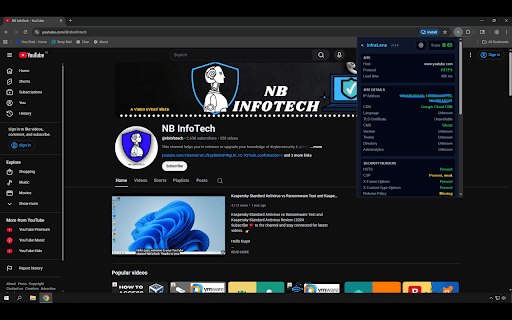 InfraLens - Security & Infra Page Inspector :: Inspect HTTPS usage, security headers, cookies, mixed content, redirects, and risk score for the current webpage.