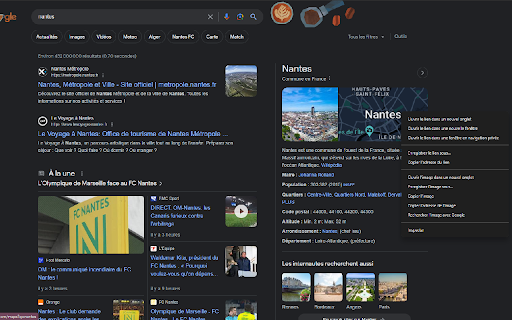 Reintroduce Google Maps links in Search :: This extension brings back all clickable links from Google Search to Google Maps (map thumbnail). Removed by European Union.