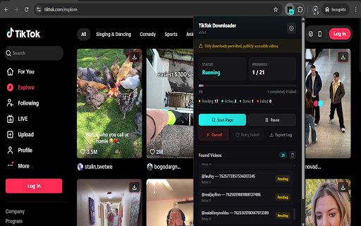 Bulk TikTok Video Downloader :: Download permitted TikTok videos you have rights to save. Respects platform rules and user privacy.