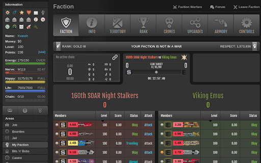 TornHelper :: Some QOL improvements for Torn City