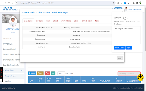 UYAP Notlar :: Bu Chrome uzantısıyla UYAP platformunda dosya görüntülerken notlar alabilir ve saklayabilirsiniz.