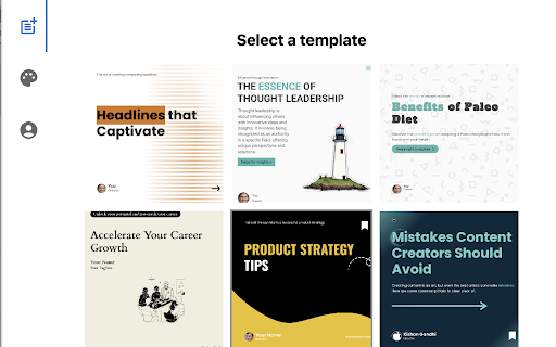 Linkedin Carousel Generator by Makemybrand :: Generate LinkedIn Carousel posts from your LinkedIn Home Page.