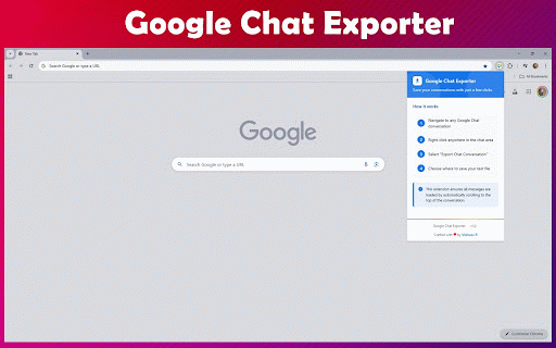 Google Chat Exporter :: Export Google Chat conversations to text files
