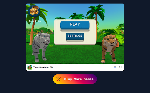 Tiger Simulator 3D Game - Hunt, gather, and feed your family in the jungle! :: Transform your new tab into an adventure with Tiger Simulator 3D: Hunt, build, and explore! 🐯