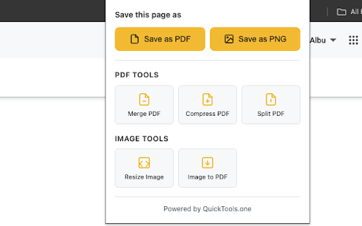 QuickTools – Save Page as PDF or Image :: Convert any webpage to PDF or PNG. 100% local processing. No uploads. Access QuickTools.one utilities instantly.