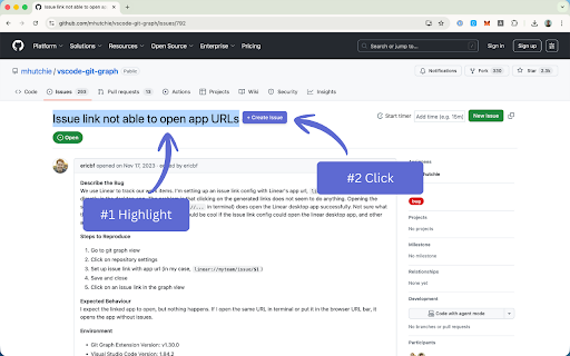 Add to Linear :: Select text on any page to quickly create a Linear issue.