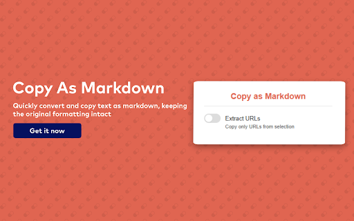 Copy as Markdown :: Convert and copy text as Markdown with formatting preserved