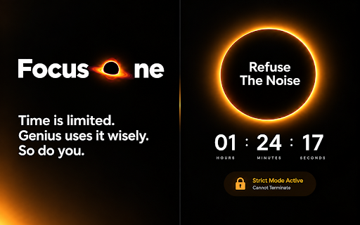 FocusOne - Block Sites, Filter YouTube Channels, Schedule Focus :: Protect your time. Block distracting websites, filter YouTube channels, and set strict schedules to do your best work.