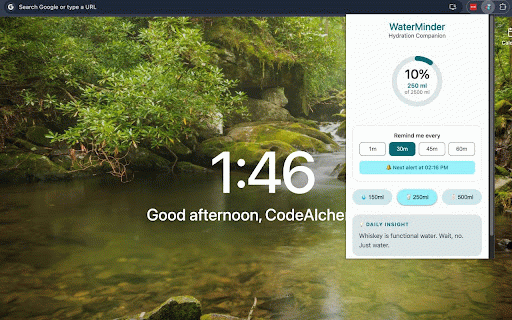 WaterMinder – Drink Water Reminder & Hydration Tracker :: A hydration companion that gently reminds you to drink water and tracks your intake.