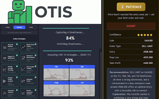 AI Graph Analyser for Tradingview™ | OTISPRO :: AI chart analysis for TradingView. Scan Forex, Crypto & Stocks across multiple timeframes for instant trade signals.