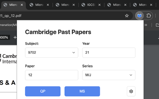 Cambridge Past Papers :: Easily navigate through Cambridge question papers and mark schemes.