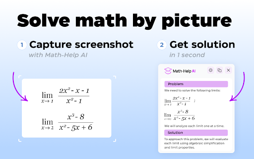 Math Problem Solver :: A Chrome Extension that helps solve math problems with AI.